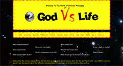 Desktop Screenshot of godvslife.com