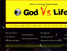 Tablet Screenshot of godvslife.com